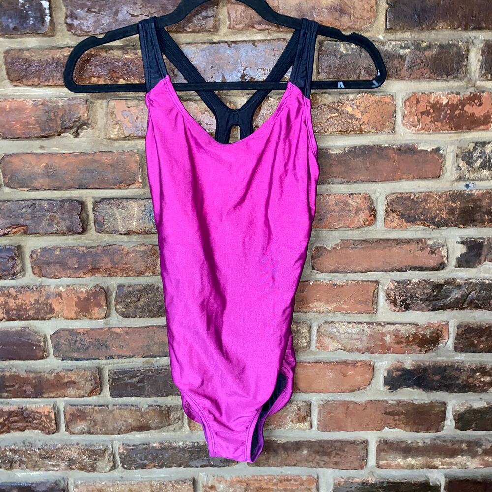 Speedo Fuchsia Pink Contemporary Ultraback One Piece Swim Bathing Suit Women's 6